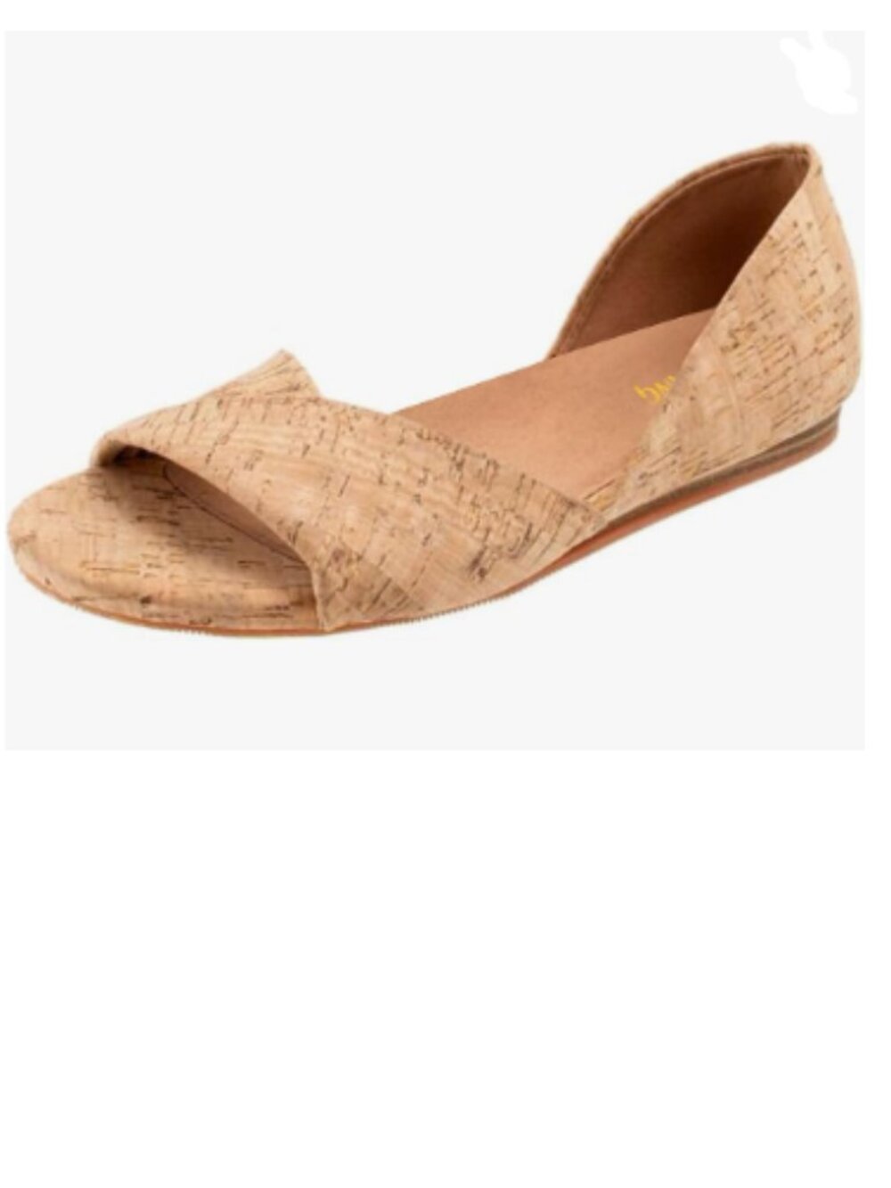 Maiyang Natural Cork Open Toe Soft Insole Slip on Flat Sandals Comfortable Shoes